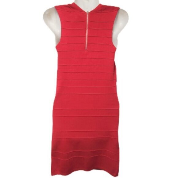 SPICY sugar body con figure hugging bandage red dress size M size L size XL - - Picture 2 of 12